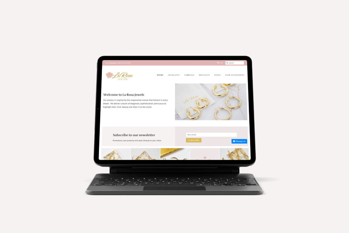 Mockup web la rosa