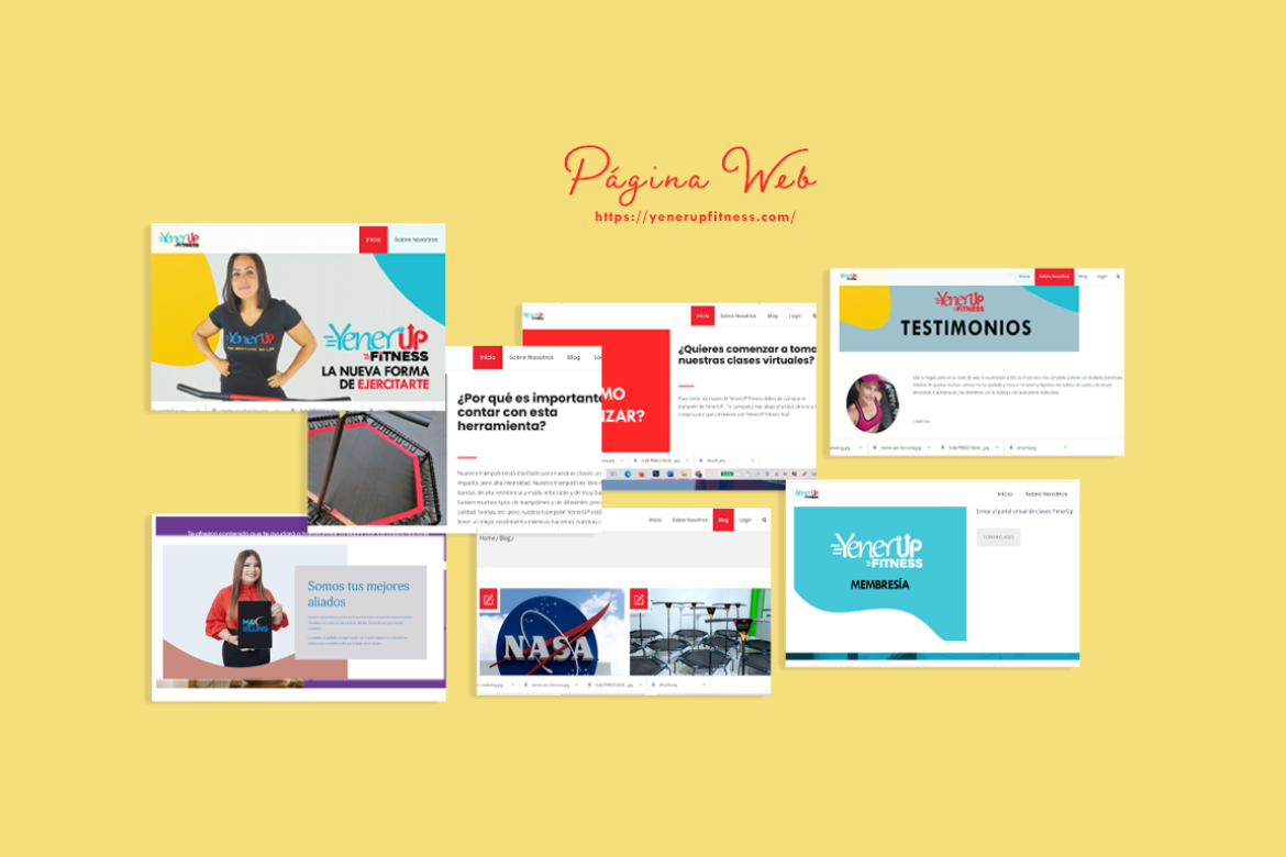 Pagina Web Mockup YenerUp