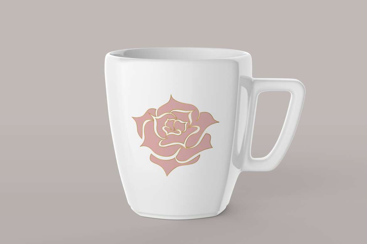 Taza la rosa